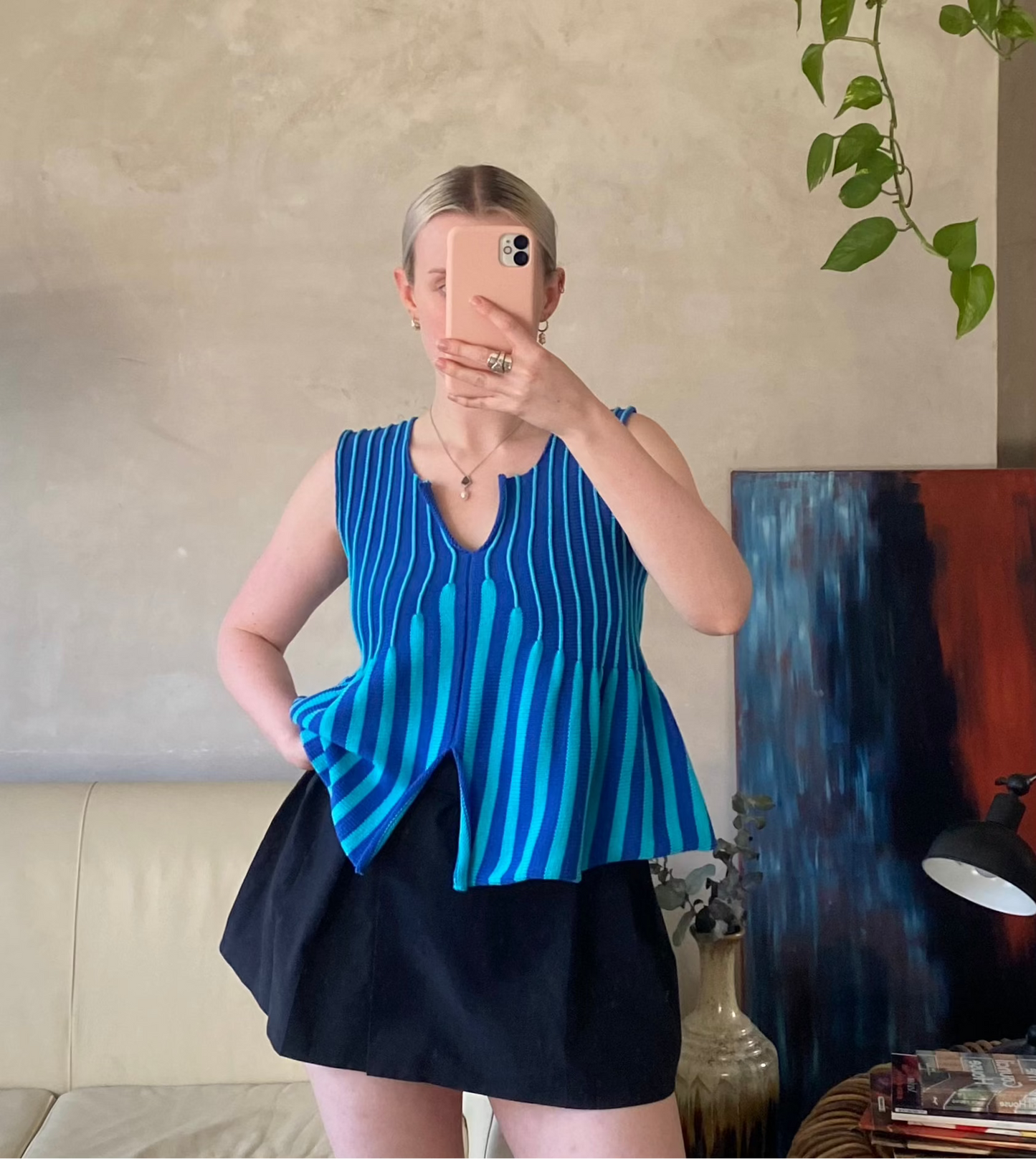 Flared top