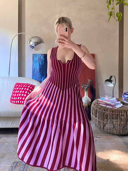 Maxi flared dress