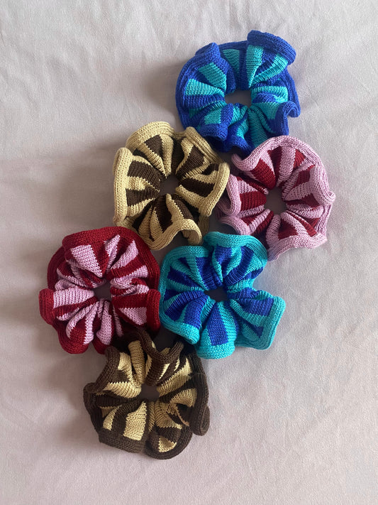 Stripy Scrunchies