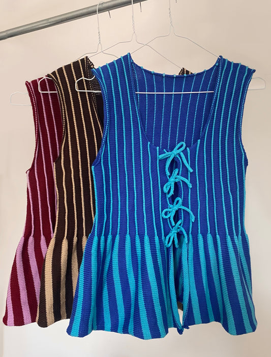 The Bow Tie Top - Machine Knitting Pattern